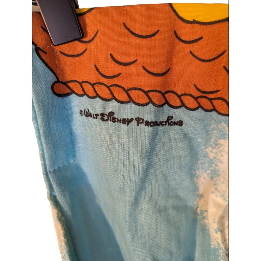Vtg Mickey Air Mobile Single Curtain 23x63 DISNEY BEDROOM LINENS NURSERY KIDS‎